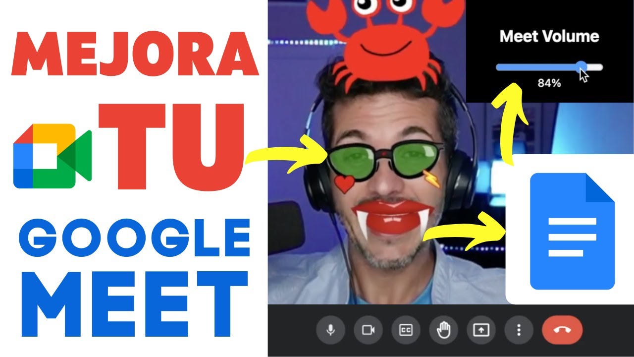 🚀 MEJORA TU GOOGLE MEET ⚡️ (5 Extensiones MUY ÚTILES ► Filtros, espejo, transcribir, volumen...)