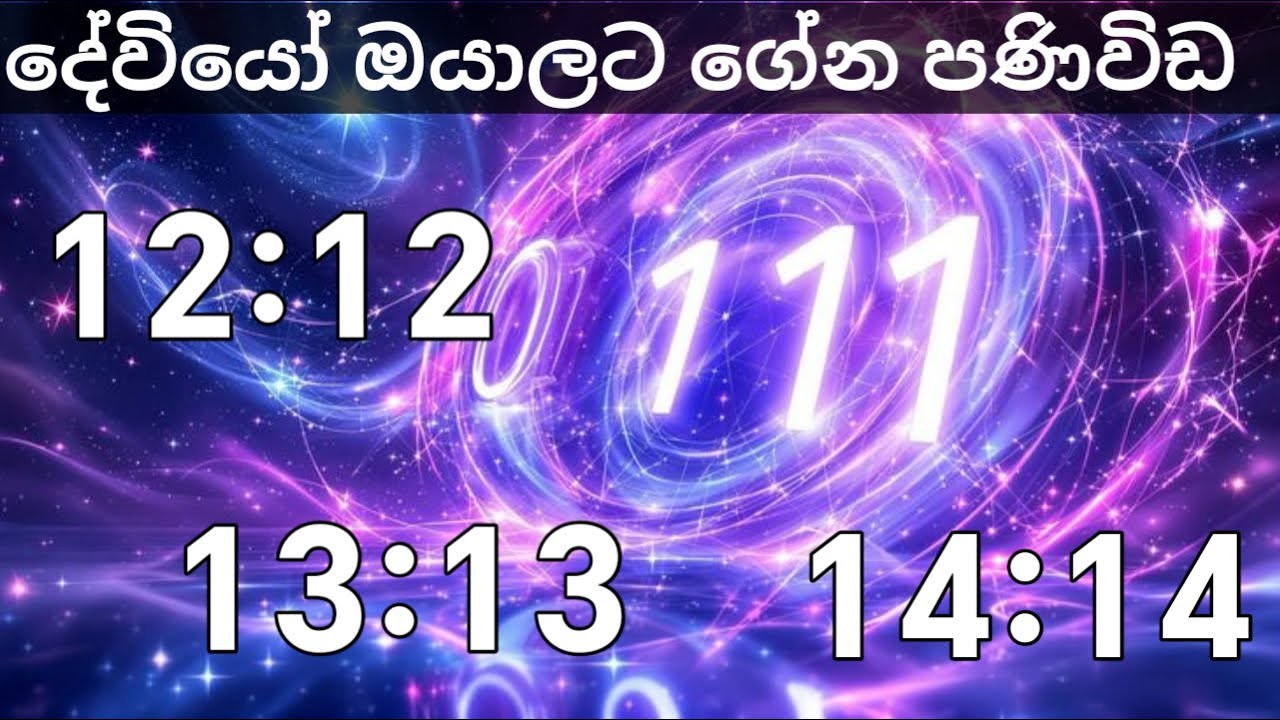ඔයා මේ අංක දැක්කොත්… විශ්වය ඔයාට කතා කරනවා 🦋 11:11 | 12:12 | 13:13 14:14  🙏