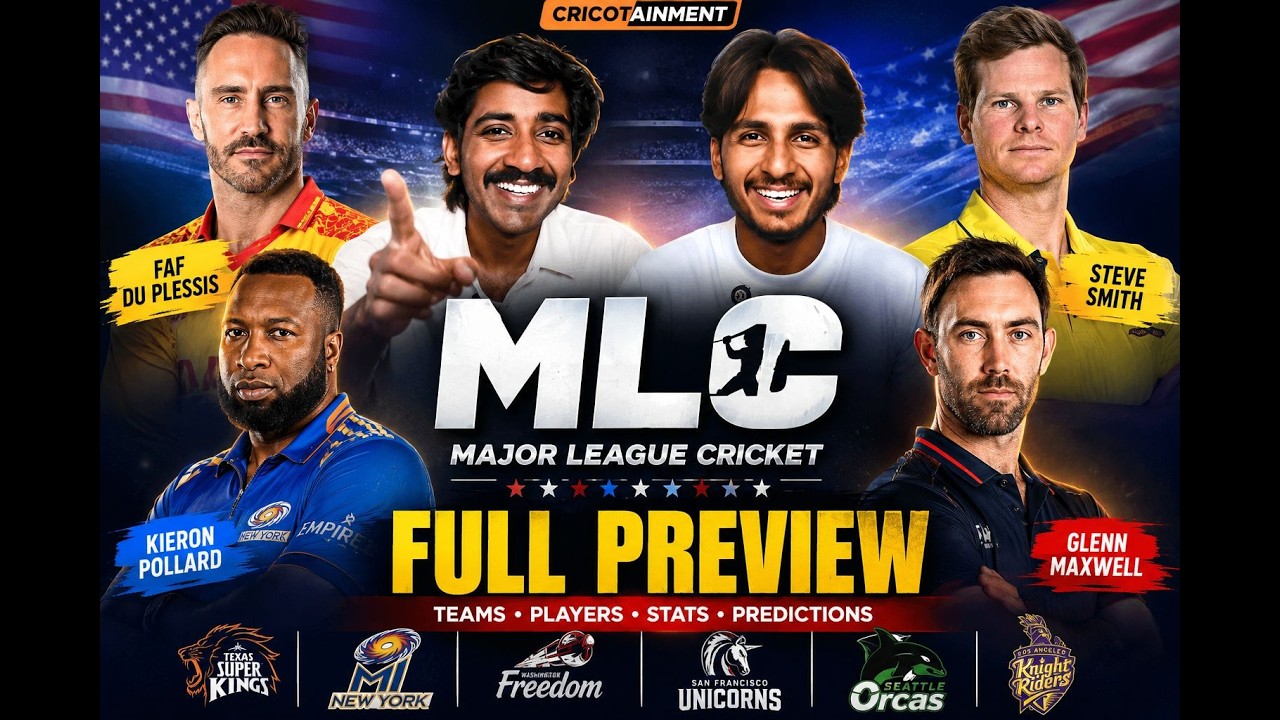 MLC 2026 Tournament Preview | Tamil | CRICOTAINMENT