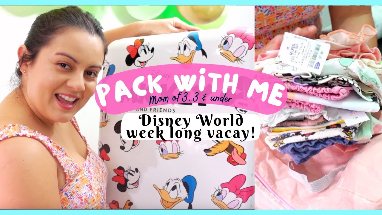 PACK WITH ME | To Disney World Family of 5! Prep & Packing tips!