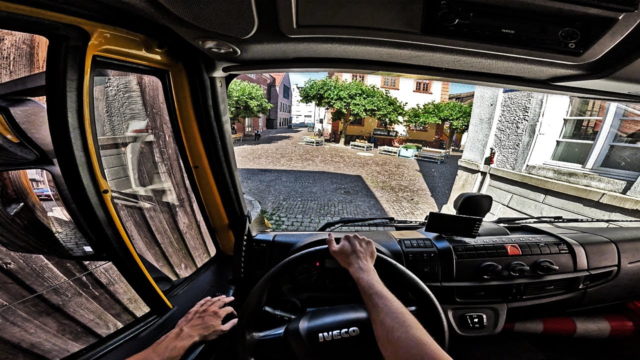 POV ASMR Iveco EuroStar Truck Driving in Germany GORPO 4K #34