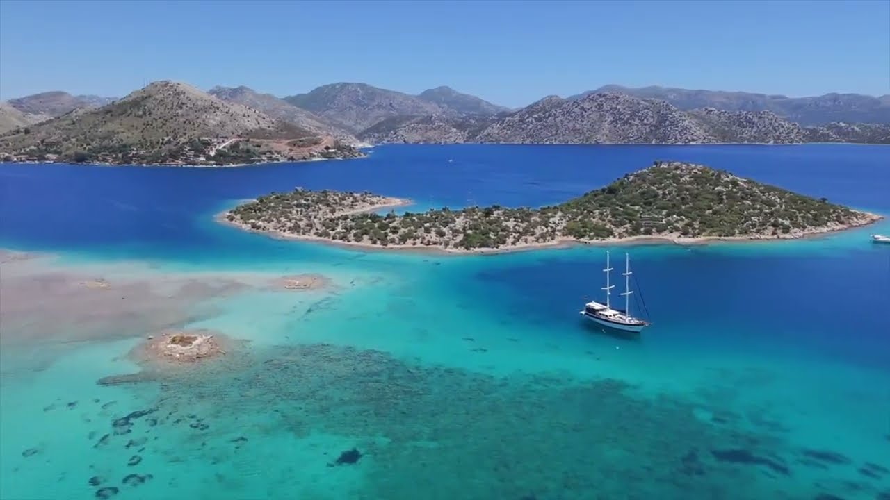 Yelkenliyle Ege'nin Saklı Cennetleri | Dirsekb&uuml;k&uuml;, Kocabah&ccedil;e, Dişlice Adası, Sığliman Drone Vlog