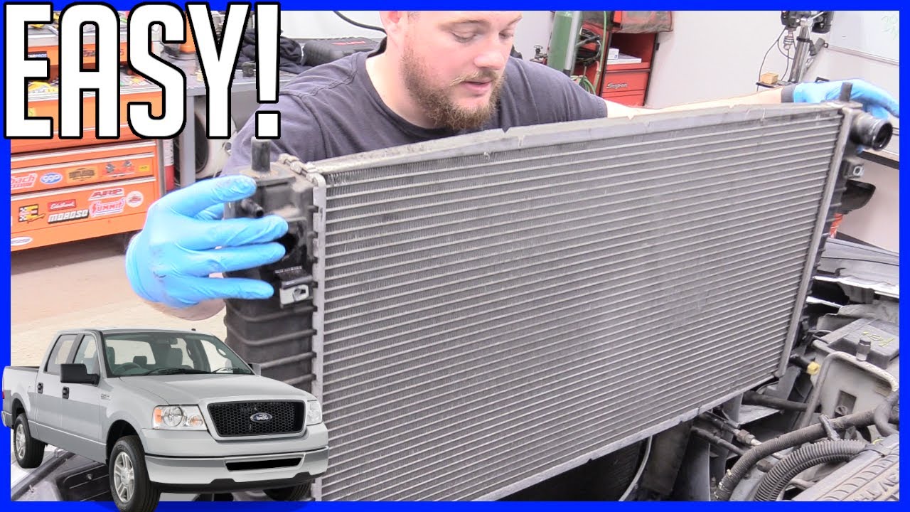 How to Replace Radiator Ford F-150 5.4L 3v 2004-2008 | EASY!