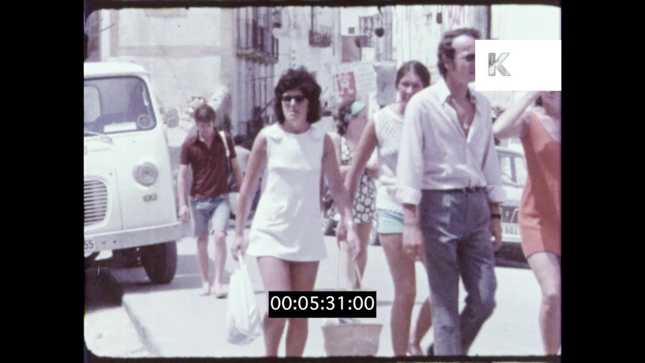 1960s Ibiza, Beaches, Hotels, Old Town, HD from 16mm
