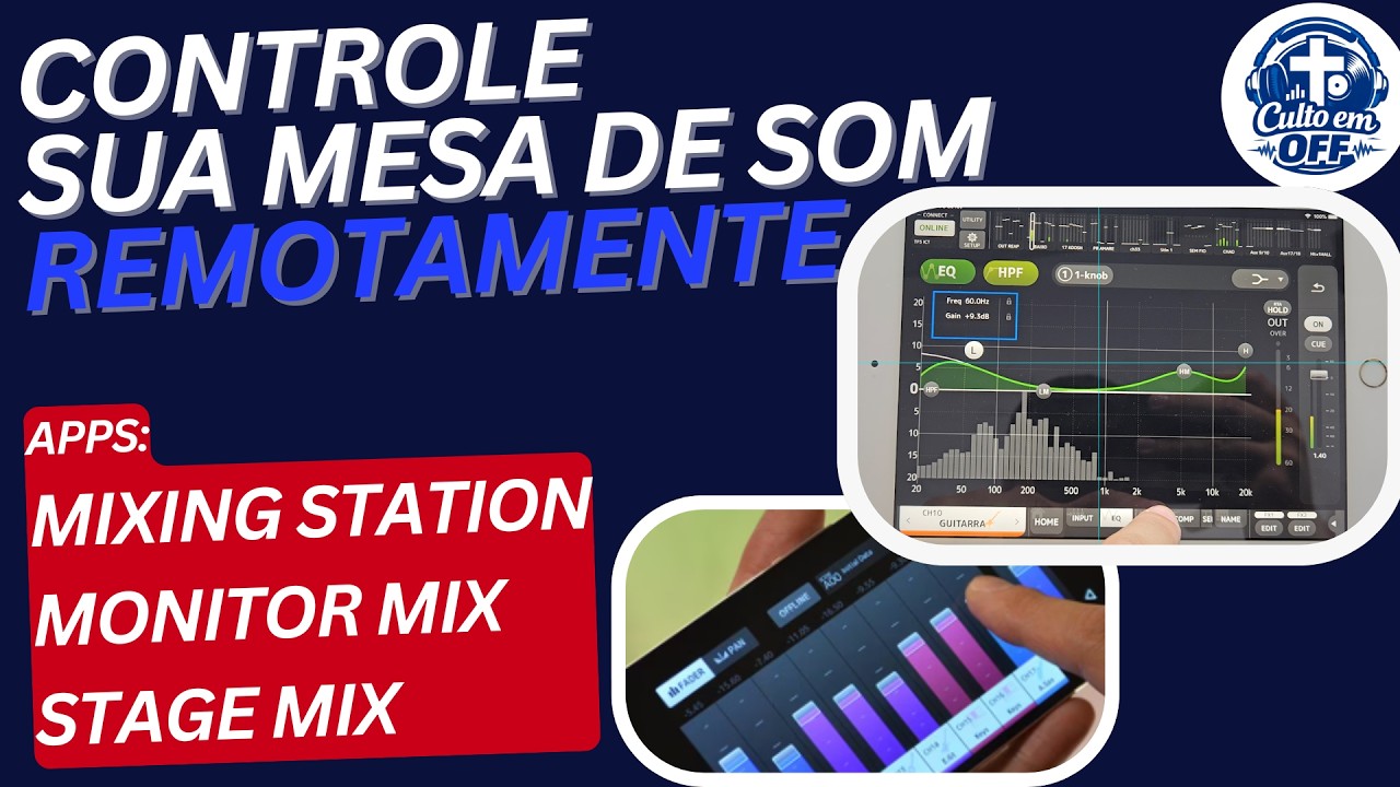 Controle qualquer Mesa Digital pelo Celular | Mixing Station, MonitorMix e StageMix