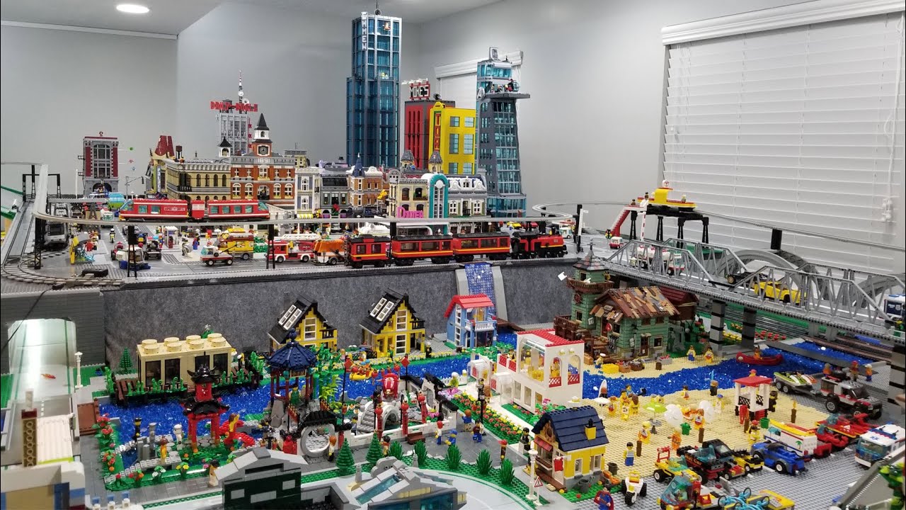 ПОЛНЫЙ ОБЗОР: Огромный город LEGO площадью 360 квадратных футов!!!