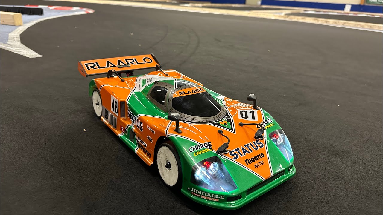 First Run | Rlaarlo AK-787 verstellbarer Heckflügel RTR auf ETS Teppich im Megadrom Halsoh 4K