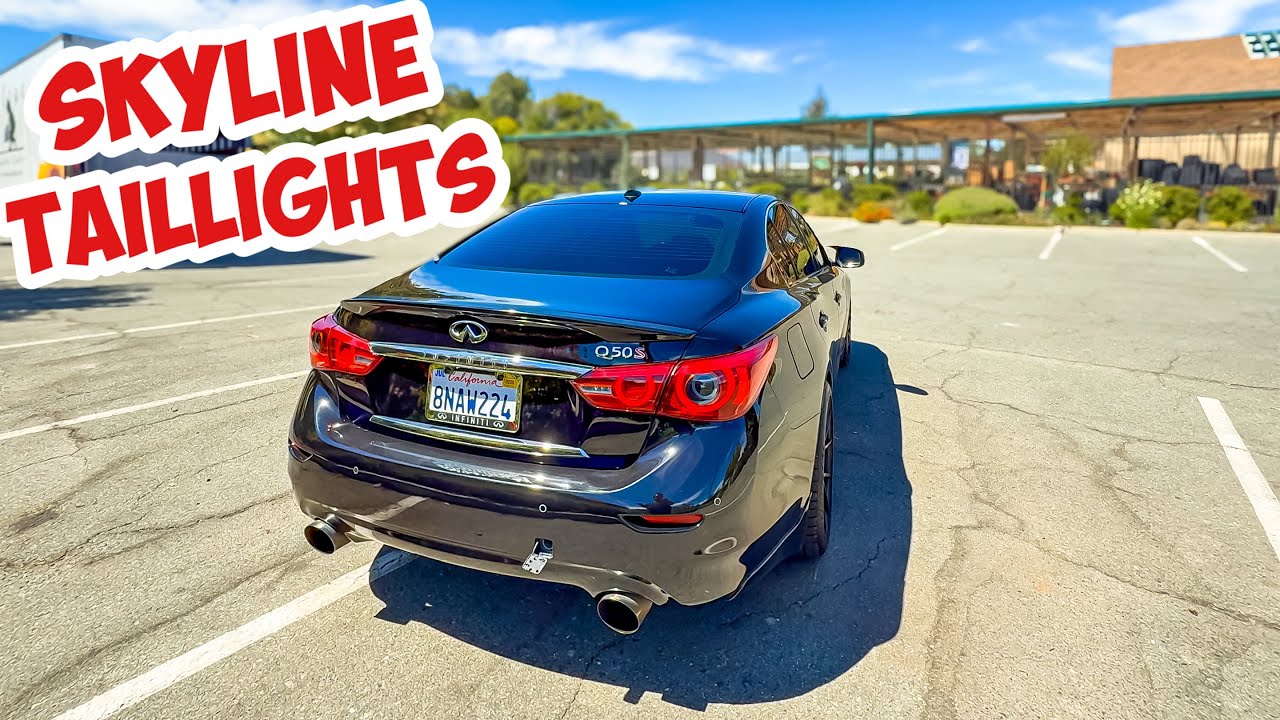 Я УСТАНОВИЛ ЗАДНИЕ ФОНАРИ SKYLINE НА СВОЙ INFINITI Q50!
