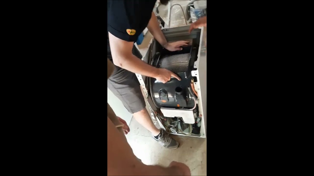 Brandt BB40 VV841, remontage de la cuve.