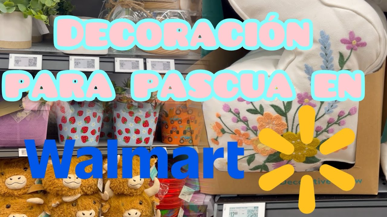 Lo mas nuevo en decoración de pascua en Walmart. 