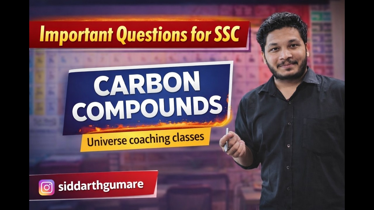 Carbon Compounds | Most Important Questions for SSC Exams 🔥SSCPreparation#SSCAspirants#ssc2026