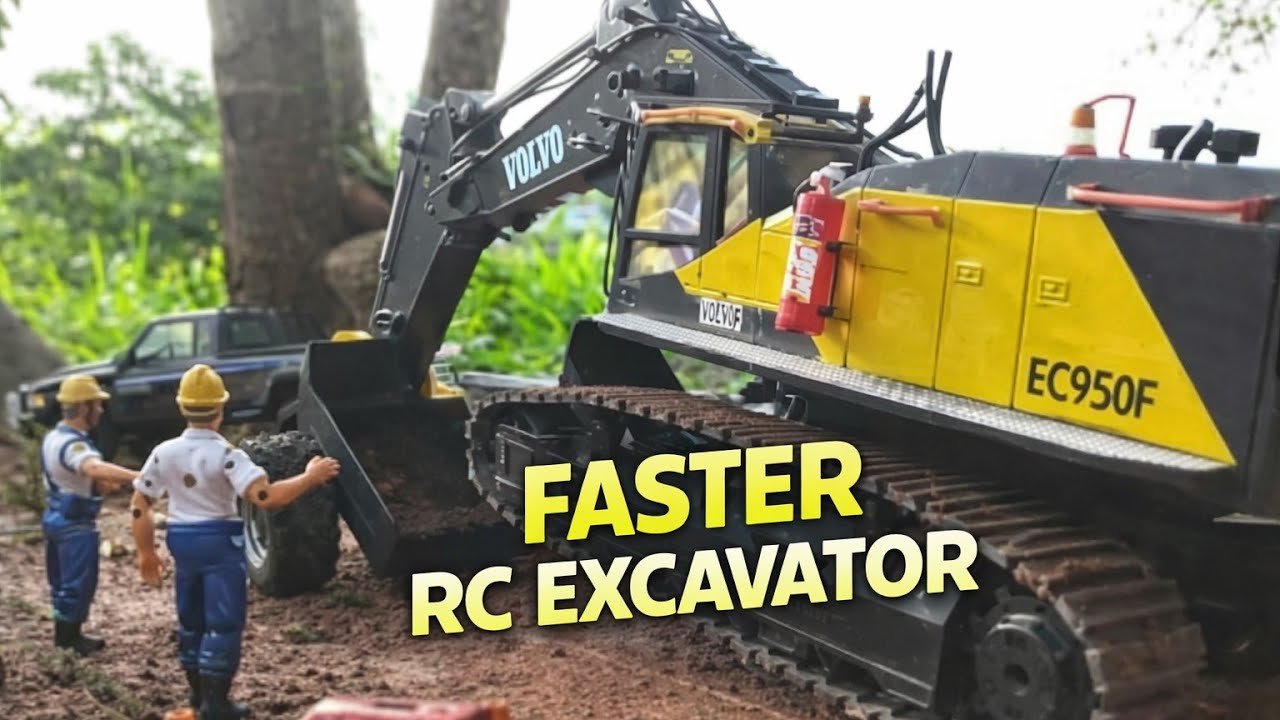 RC Excavator Fast Loading System | Realistic RC Construction Project