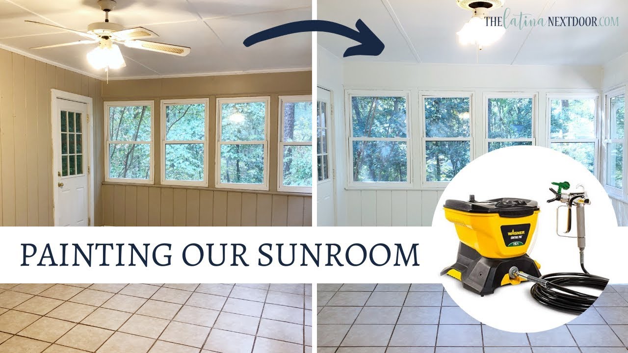 HOW WE PAINTED OUR SUNROOM with Wagner Control Pro 130 | HOW TO USE THE WAGNER PRO 130