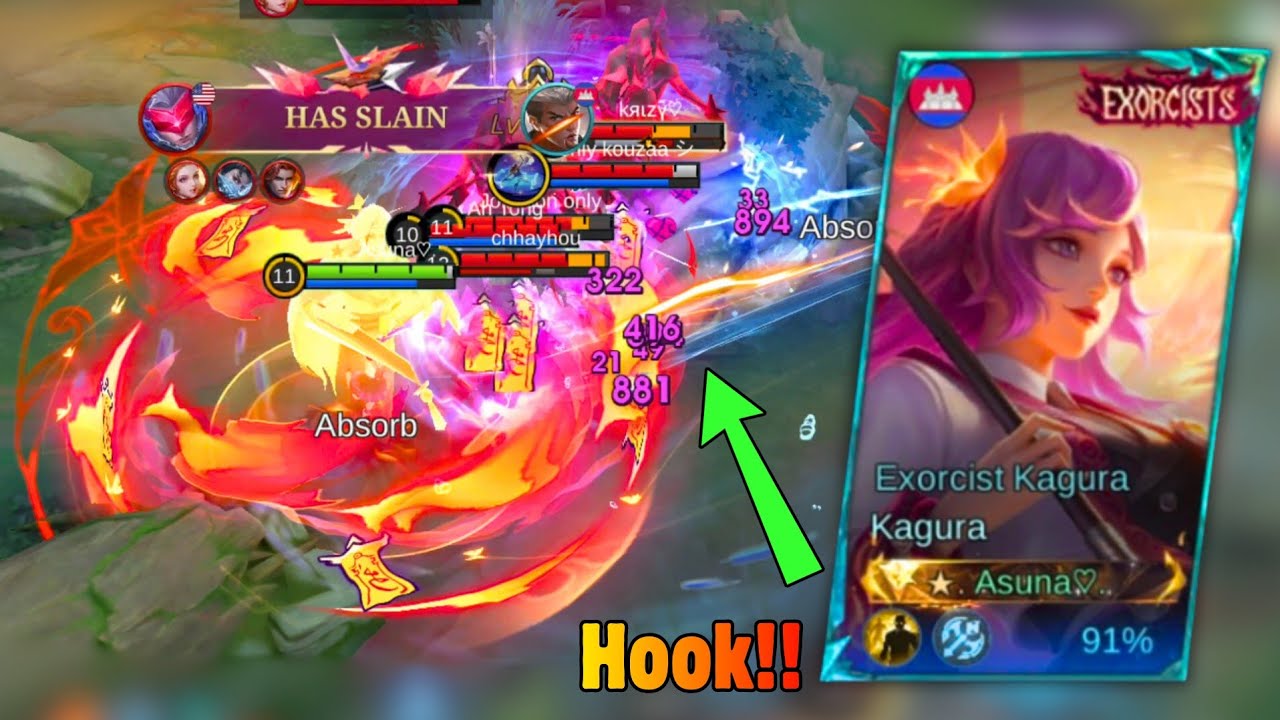 When My Kagura Hooks Enemy without Damage in Season40 😭!!