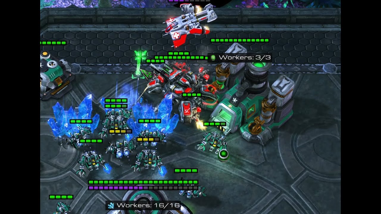 StarCraft II in 4k: Bronze autêntico até GM: Bronze player fights mutas with hellions