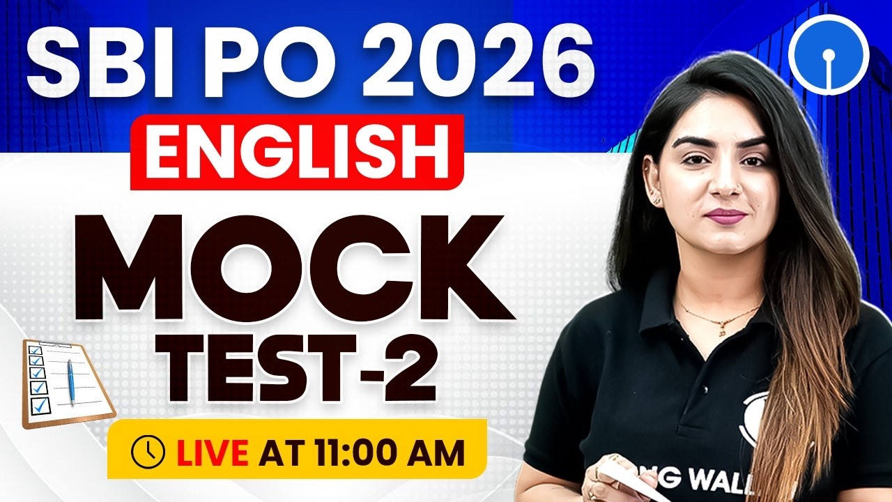 SBI PO 2026 | SBI PO English Mock Test -2 | SBI PO English | by Anchal Ma'am
