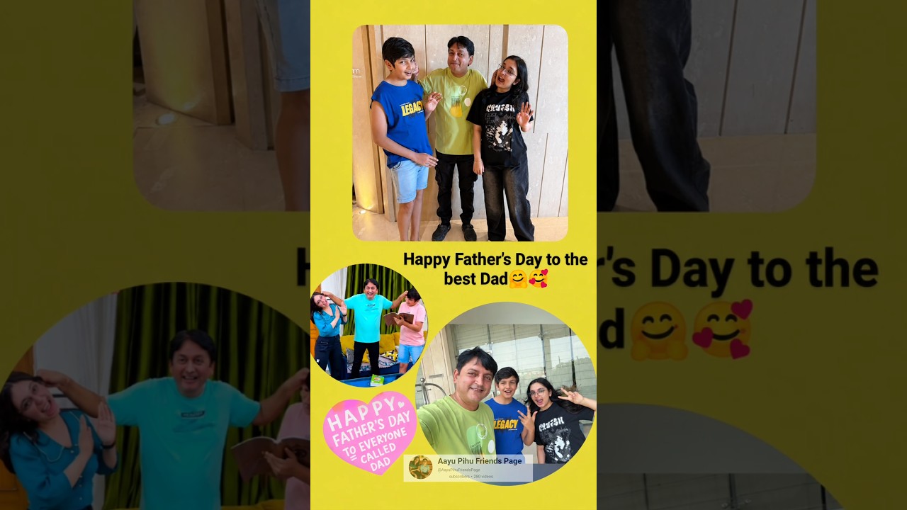 Happy Father's Day ✨💖 | Ep 858 | PIHOOZZ | Aayu Pihu Updates | Aayu and Pihu Show