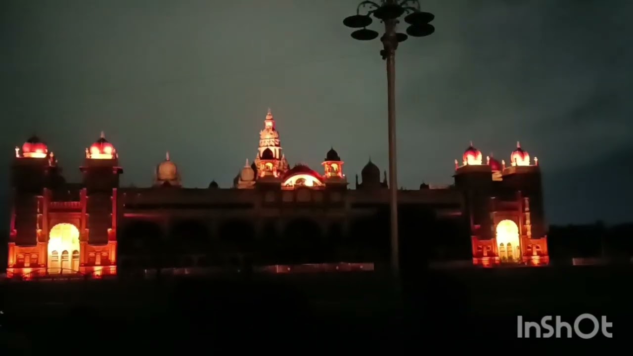 Mysore palace light show at night 2025