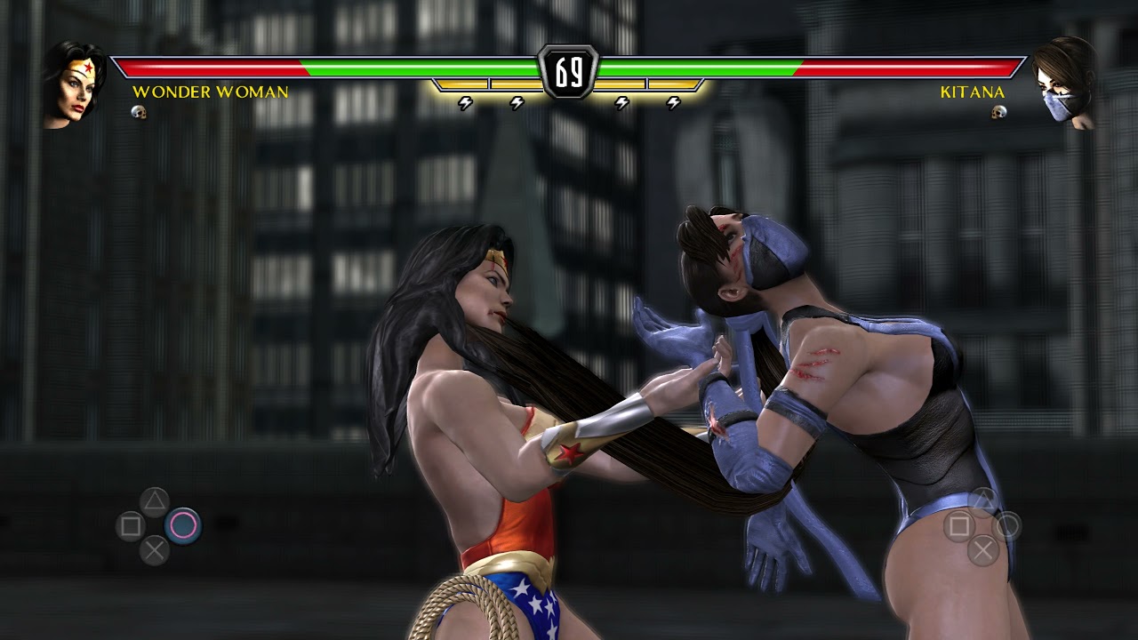 MK VS DC Klose Kombat Wonder Woman VS Kitana