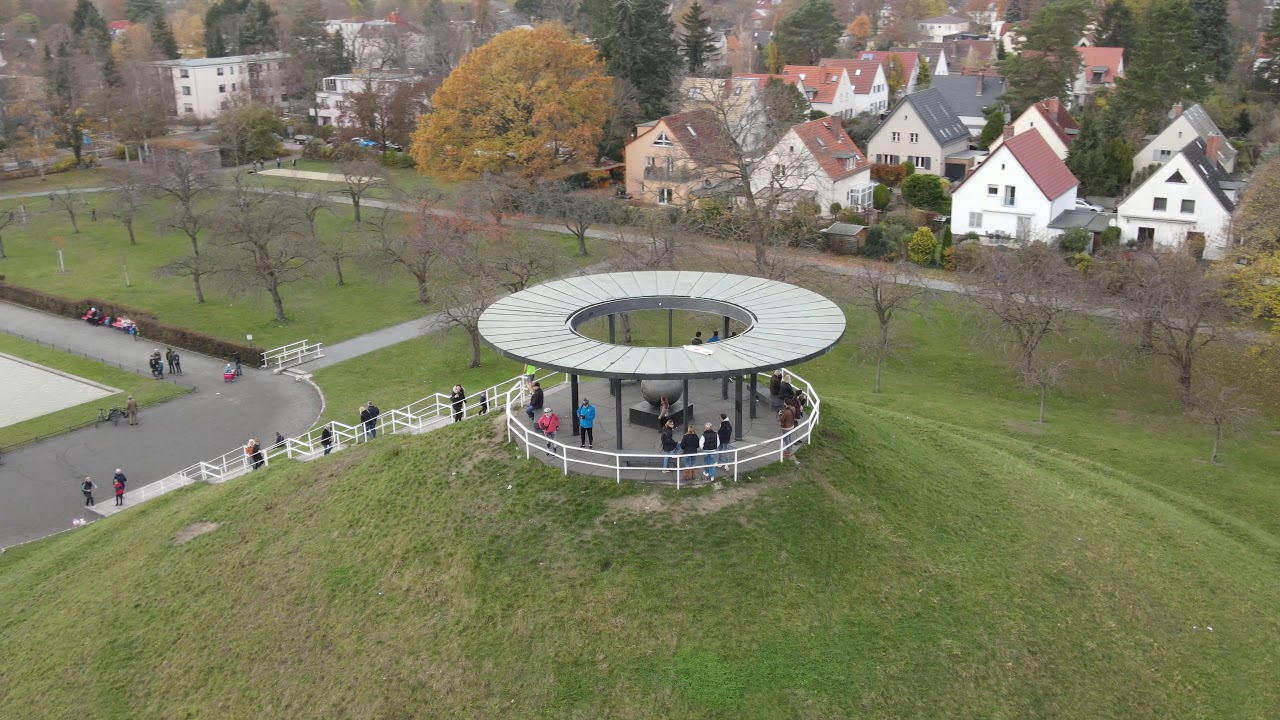 Otto Lilienthal Gedenkst&auml;tte Fliegerberg 2020 Berlin Mariendorf Lilienthalberg Drohne DJIMavicAir2