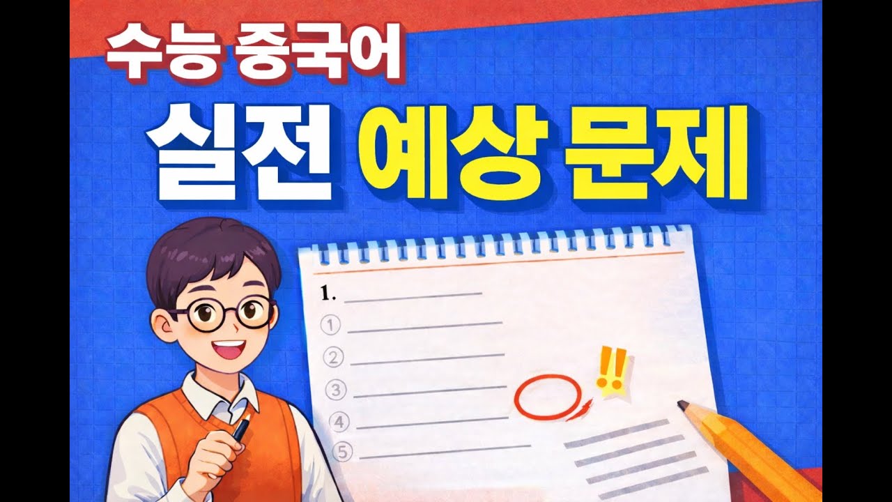수능 중국어 실전 예상 문제 5회 | 시간아 중국어