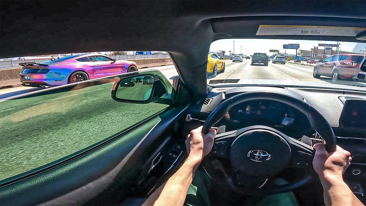 CUTTING UP IN RUSH HOUR TRAFFIC IN 500HP SUPRA (POV DRIVE)