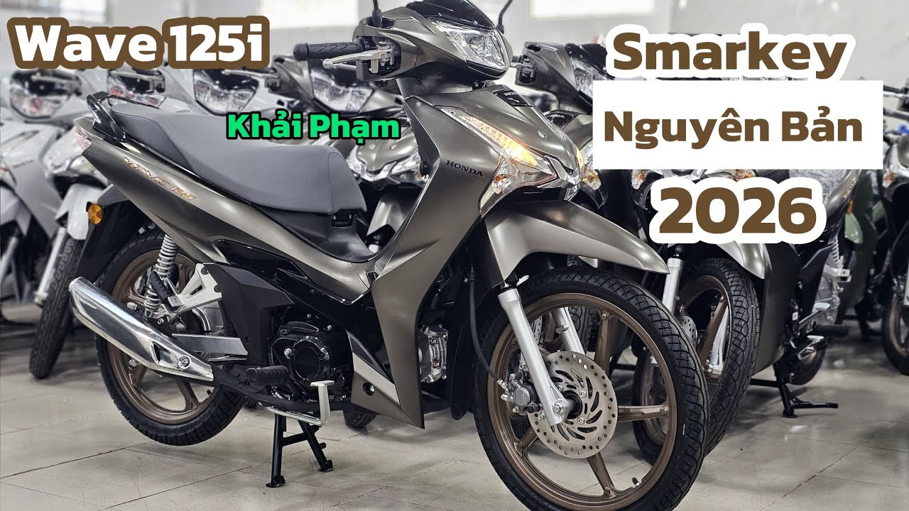 Wave 125i Smarkey 2026 vàng cát nguyên bản cực đẹp: Nổ Máy tại CH Mai Duyên. Khải Phạm #wave #2026 