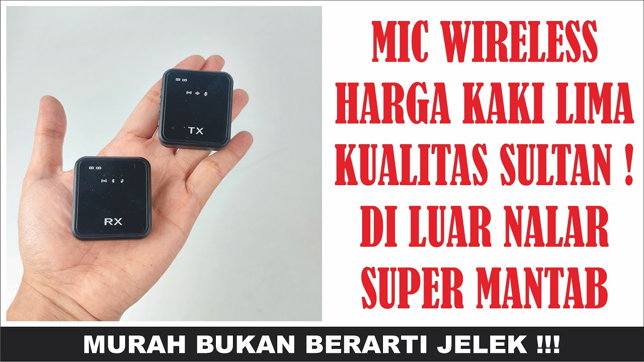 Mic Wireless Harga Kaki Lima Kualitas Bintang Lima - Anytrox ANC24