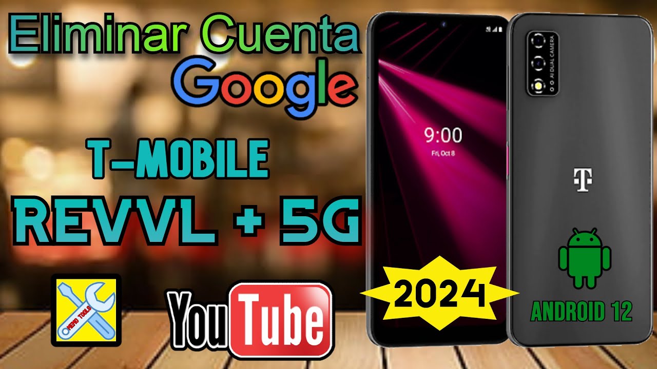 FRP T-MOBILE REVVL + 5G, ELIMINAR CUENTA GOOGLE, ANDROID 12, 2024 SEGURIDAD