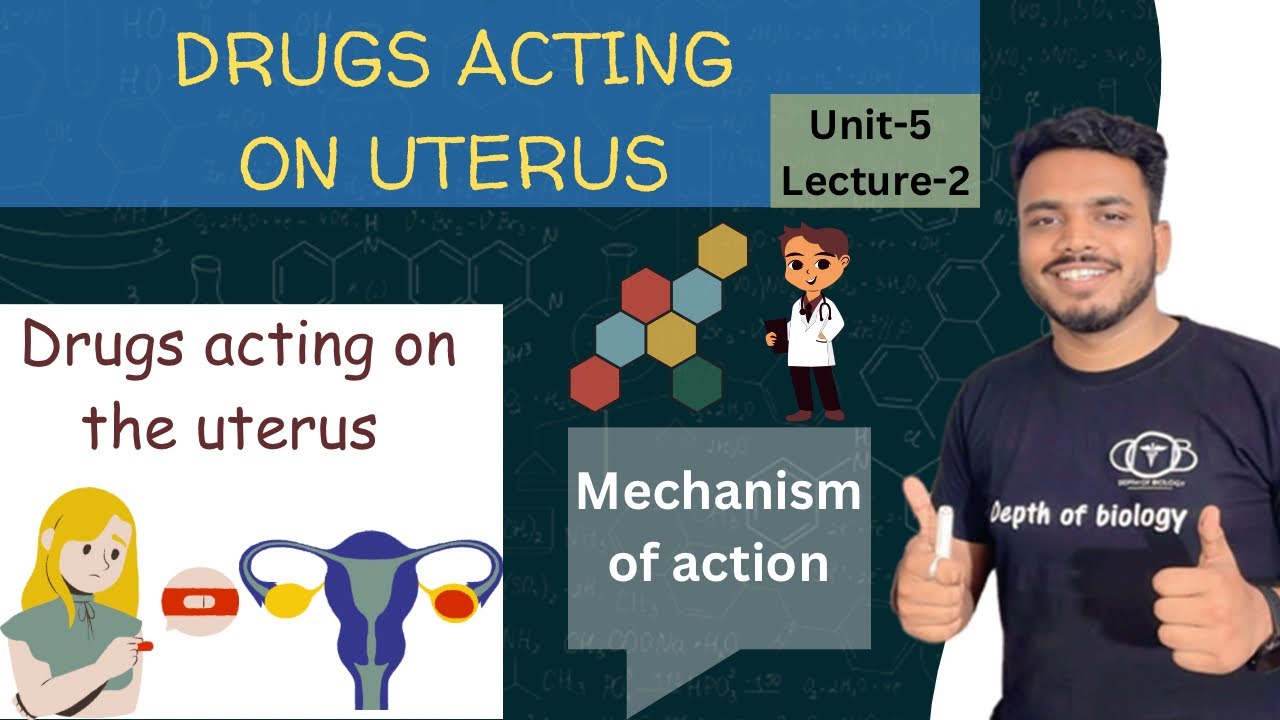 Drugs acting on the uterus | Drug acting on uterus mechanism of action | Uterus anatomy & physiology