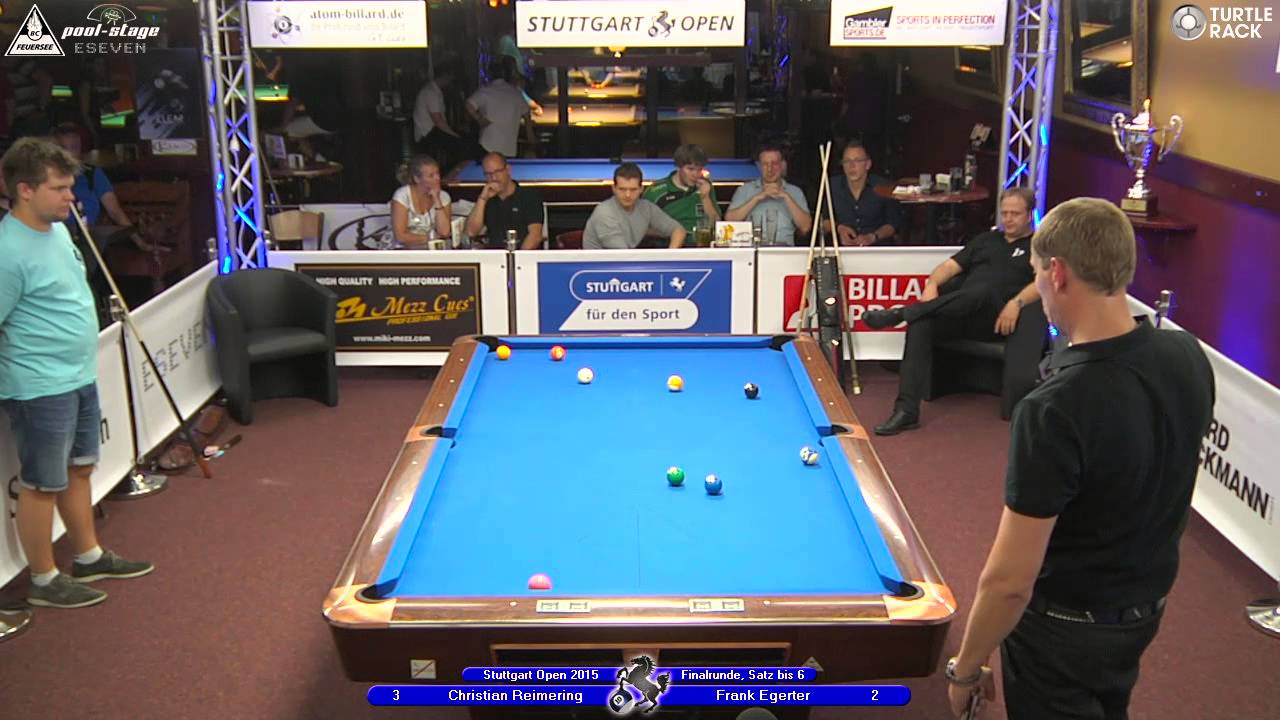 Stuttgart Open 2015, No. 20, 1/32 Final, Reimering vs. Egerter, 10-Ball, Pool-Billard