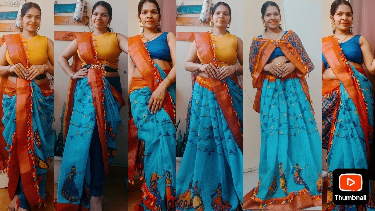 1saree=7 look /ek सारी को 7 अलग अलग तरीके से पहने for festive season/western saree drape for festive