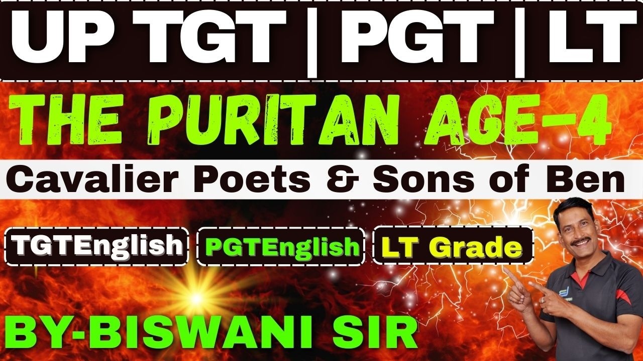Puritan Age Part–4 | Cavalier Poets & Sons of Ben | LT Grade English 2026 #UPTGT #UPPGT