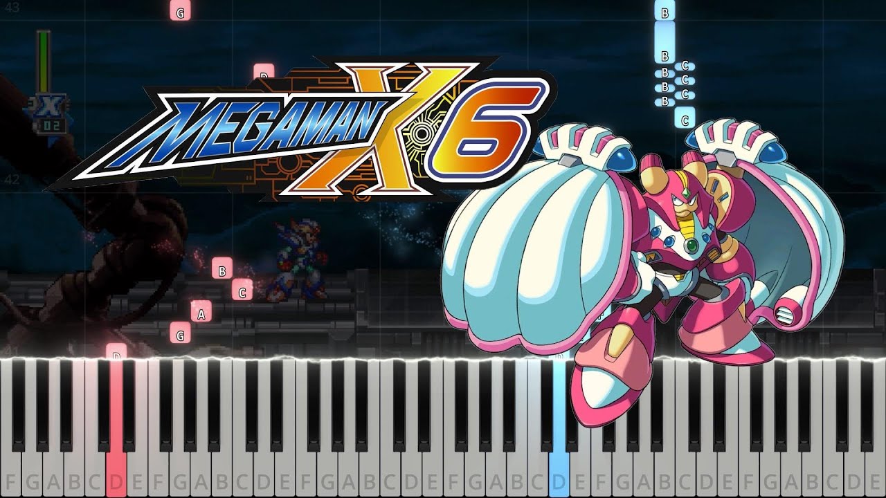 Mega Man X6 - Shield Sheldon Stage [Laser Institute] (Piano Tutorial by Javin Tham)
