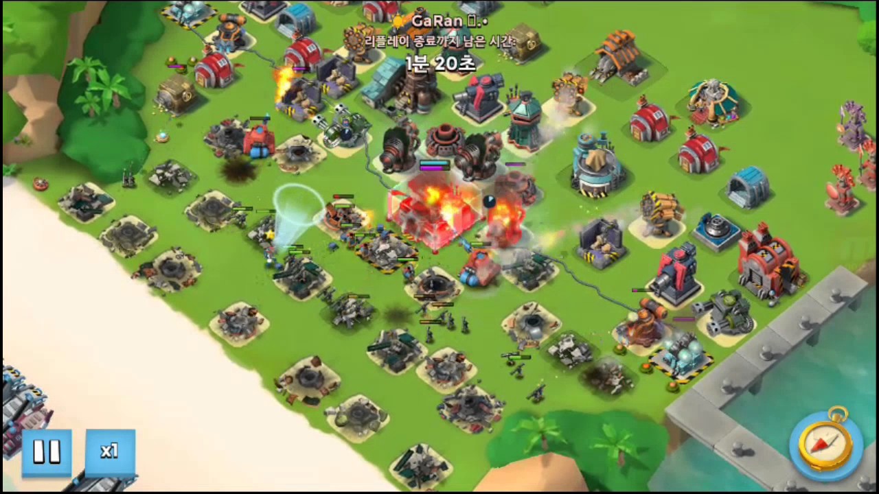 Boom Beach SHZ[2보생 1레 6아 6돞 화헤주 전면전 영상]
