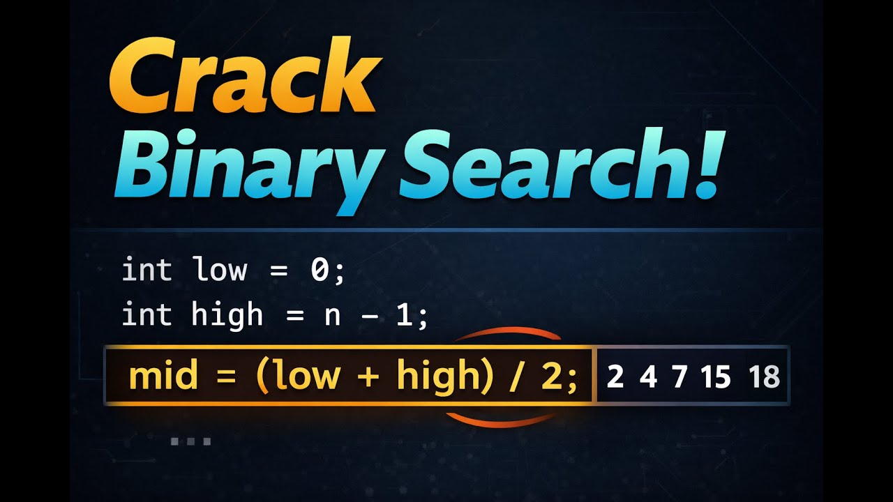 The ONLY Binary Search Video You Need – Easy & Fast!