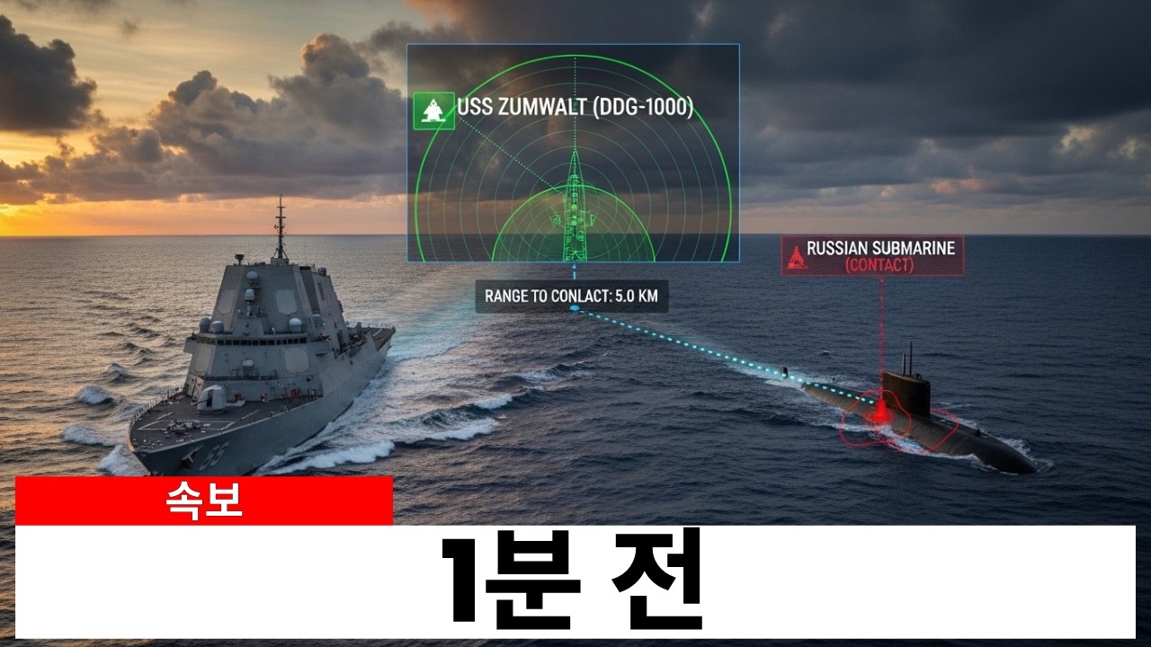 미 해군 최첨단 소나 시스템 - 수백 킬로미터 떨어진 잠수함 탐지 성공 (가상 시나리오)