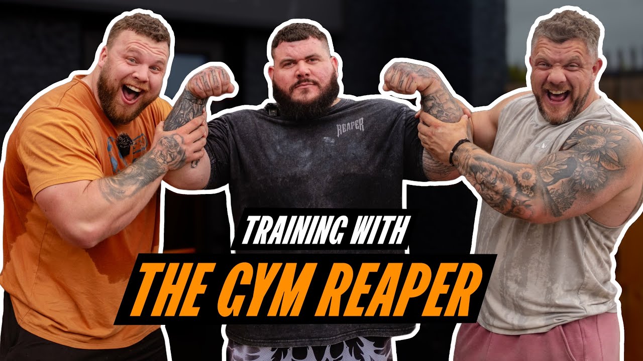 World's Strongest Brothers Take On Gym Reaper! 🔥 Log & Bench Press Session