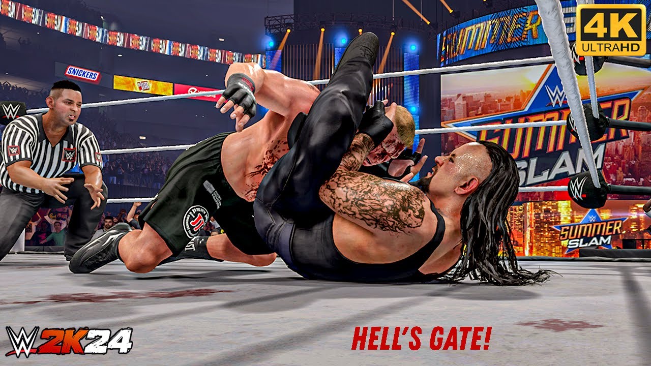 WWE 2K24 - Brock Lesnar vs. The Undertaker - SummerSlam 2015