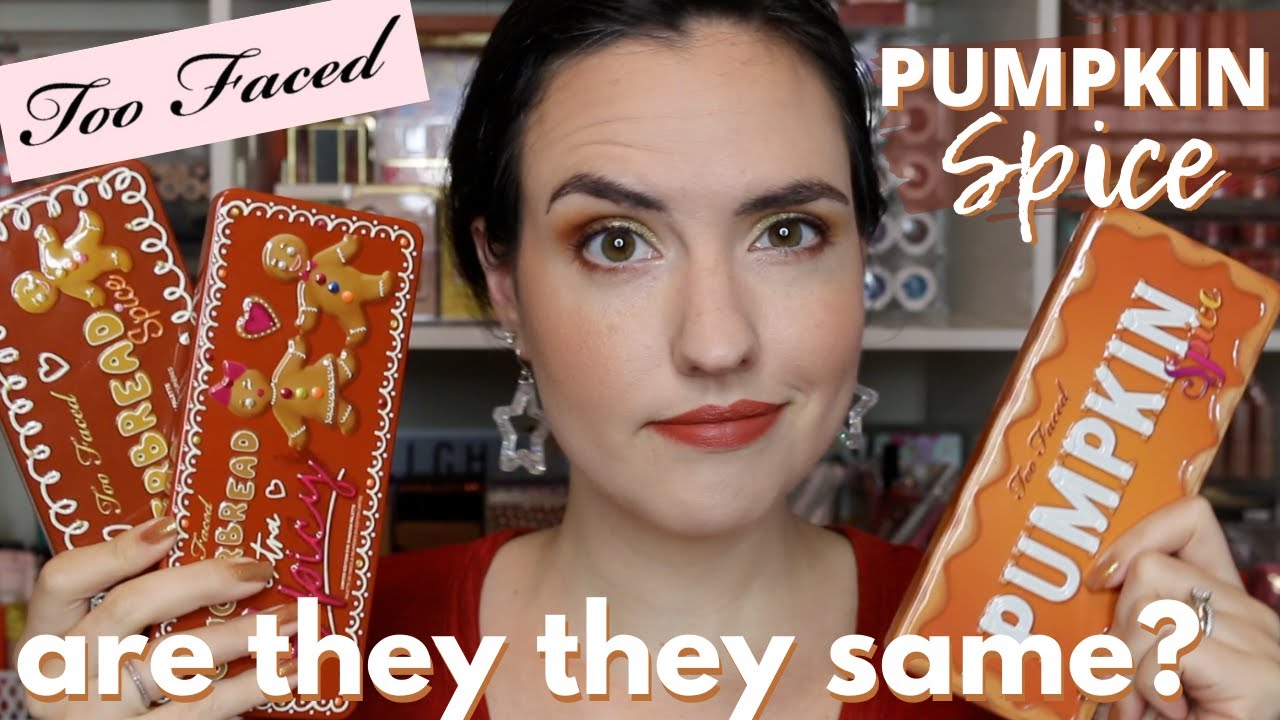 NEW Too Faced Pumpkin Spice Collection | Holiday 2020 Swatches, Review + Comparisons!