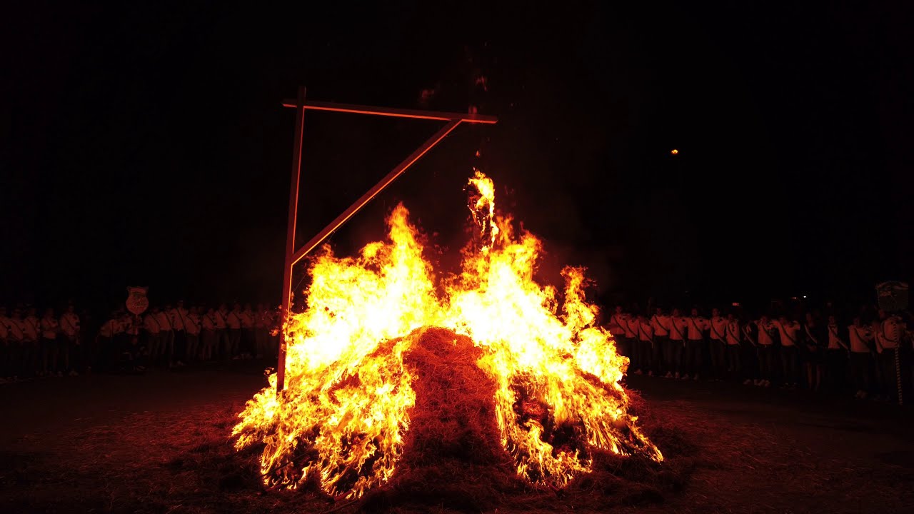Zimmner Kerb 2019 - Verbrennung der Kerbbubb und Klangfeuerwerk in 4K
