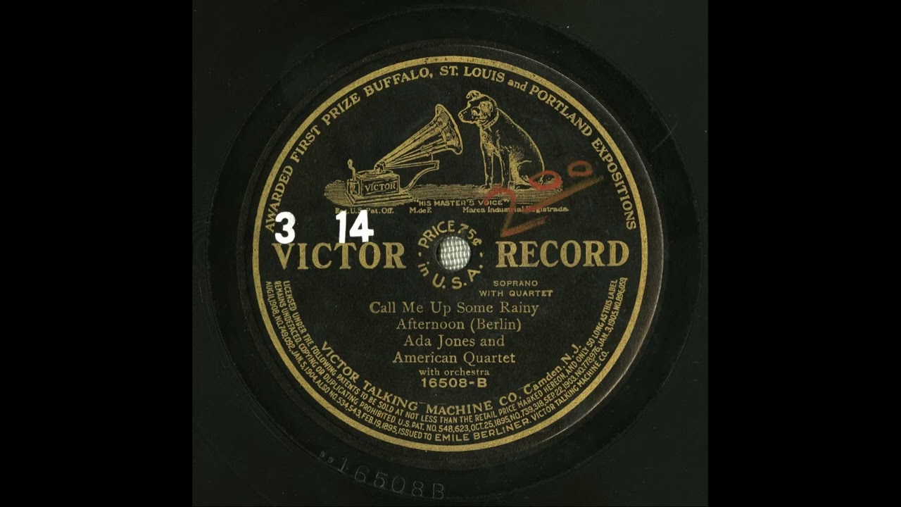 Ada Jones - Call Me Up Some Rainy Afternoon