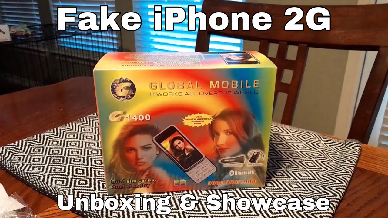 Global Mobile G1400 Unboxing & Showcase (Fake iPhone 2G)