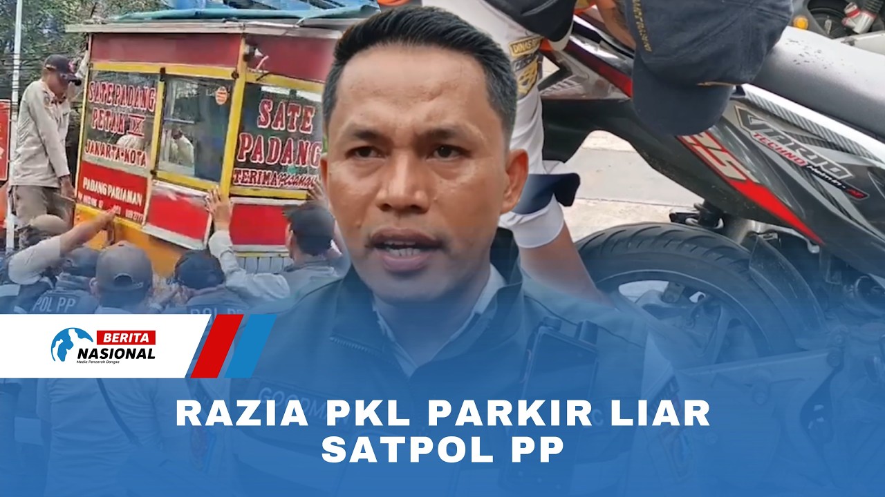 Razia PKL Parkir Liar Satpol PP
