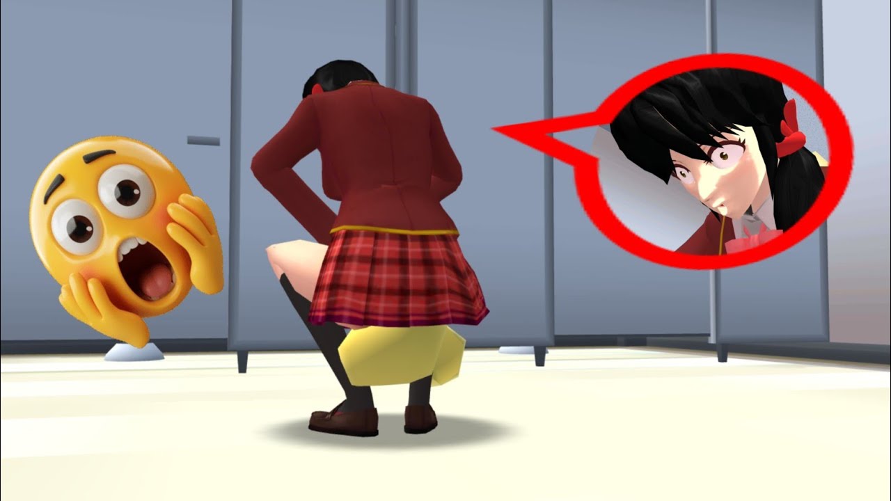 RINA MENCRET TERLAMBAT SEKOLAH DI HARI PERTAMA GAK KUAT DI PINTU TOILET  | SAKURA SCHOOL SIMULATOR