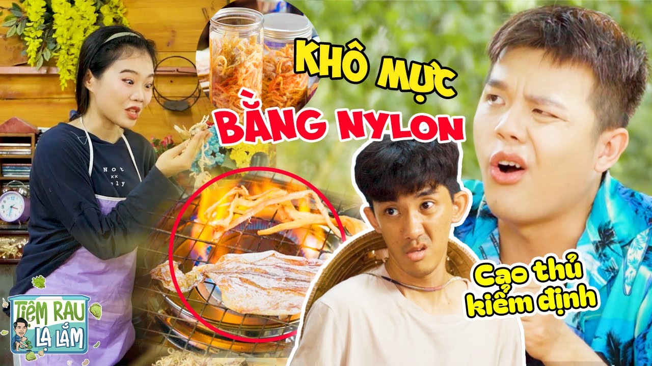 Bán KHÔ MỰC Siêu Dai Làm Từ Nilon, Chủ Quán Gặp Ngay CAO THỦ Kiểm Định | Tloo Tiệm Rau Lạ Lắm #trll