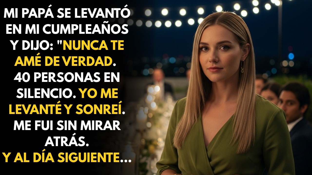 Mi pap&aacute; dijo que nunca me am&oacute; frente a 40 personas, no sab&iacute;a que esa noche yo har&iacute;a una llamada que.