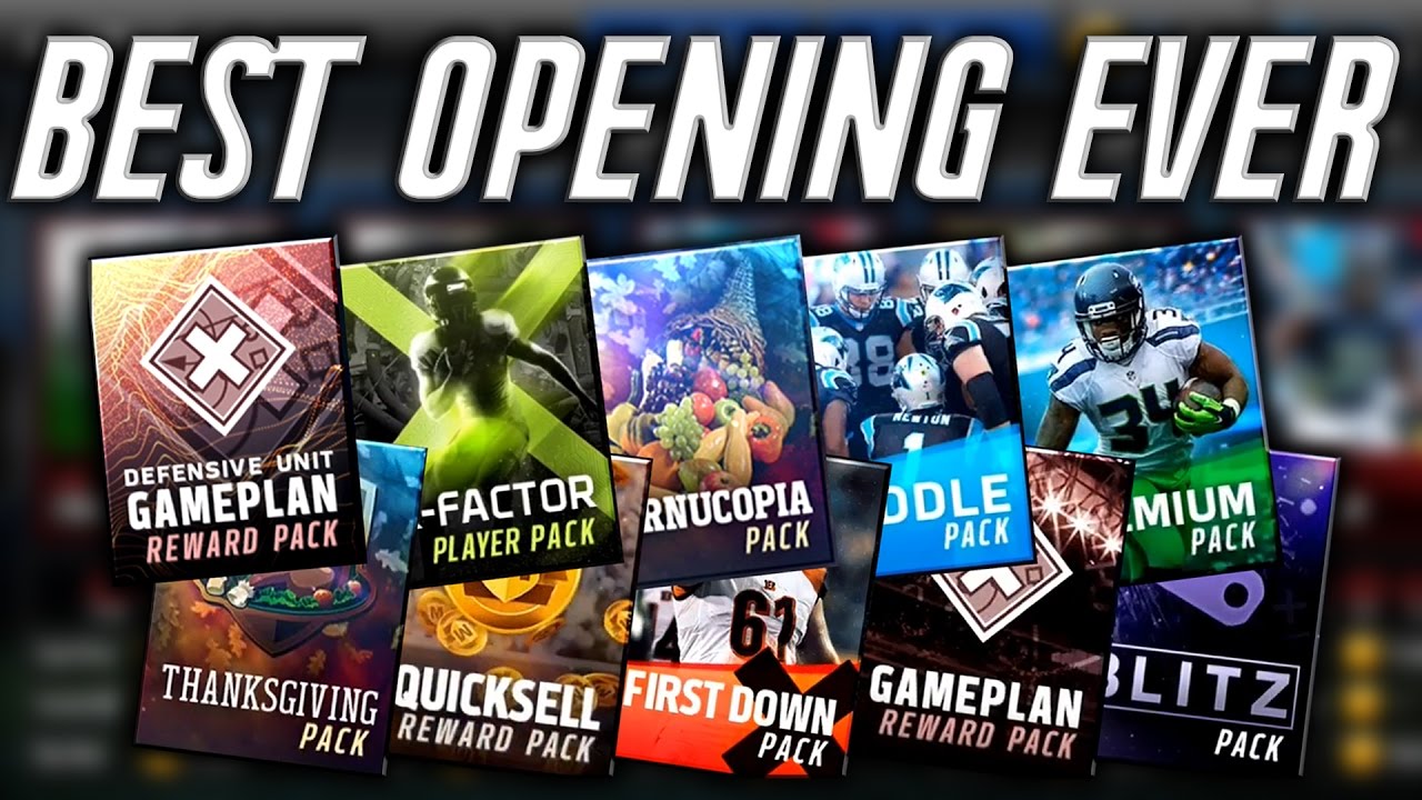BEST VARIETY PACK OPENING EVER. 5 MILLION SPENT! Madden Mobile 17