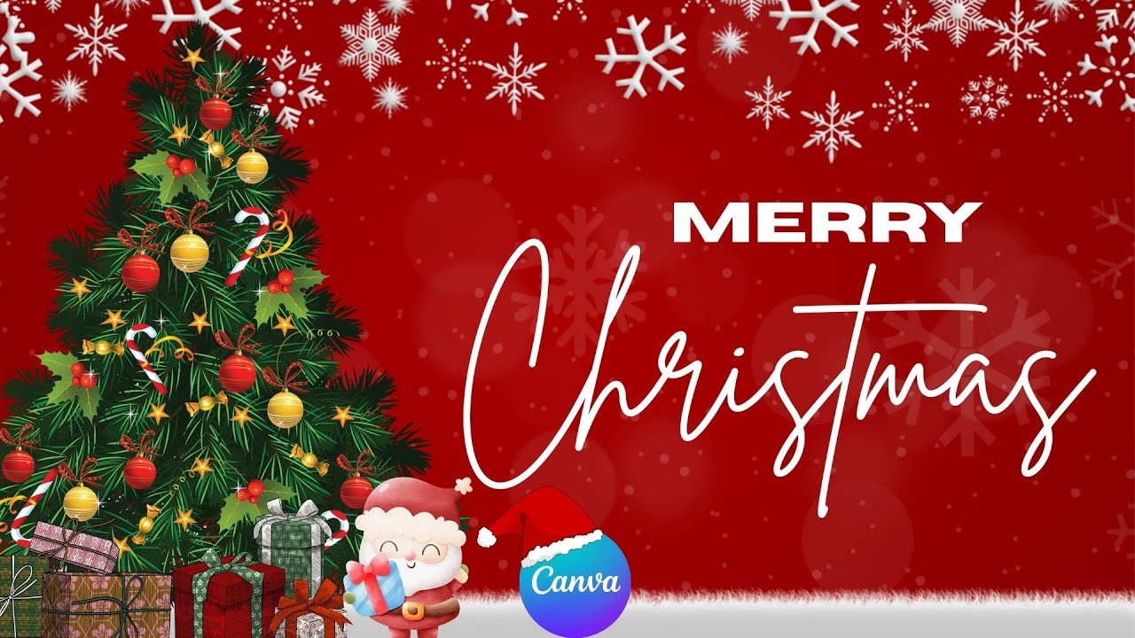 Merry Christmas Tarpaulin using Canva