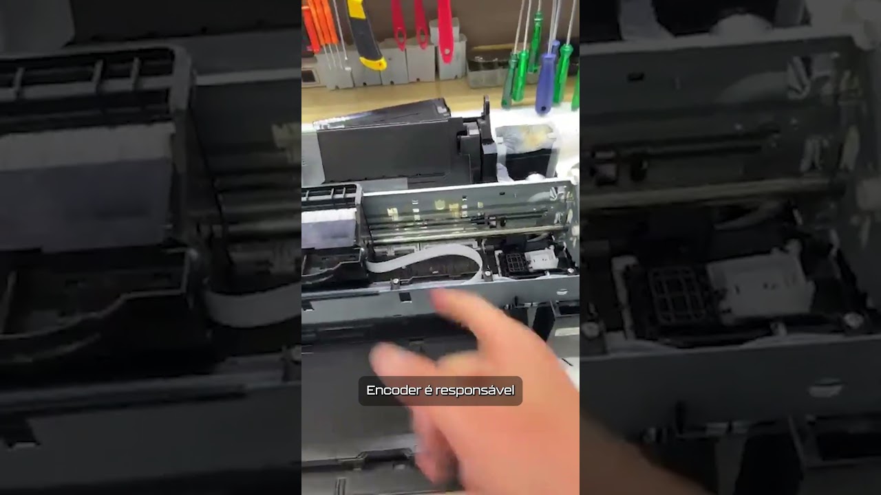 O QUE ACONTECE SE A FITA ENCODER ESTIVER SUJA?